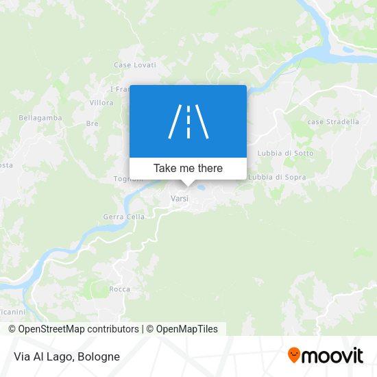 Via Al Lago map