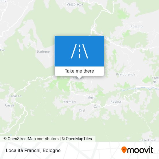 Località Franchi map