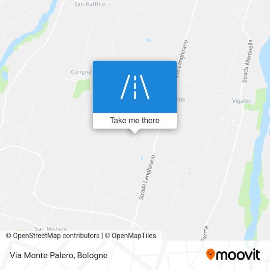 Via Monte Palero map