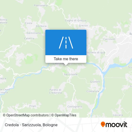 Credola - Sarizzuola map