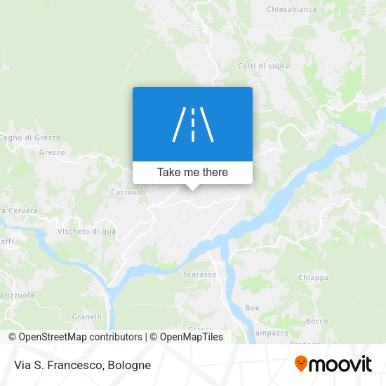 Via S. Francesco map
