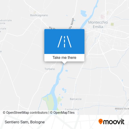 Sentiero Sam map