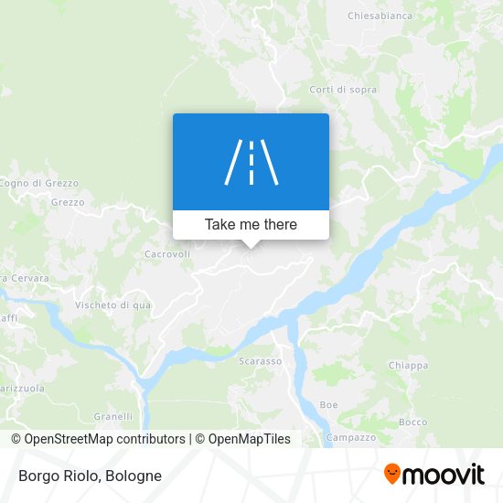 Borgo Riolo map