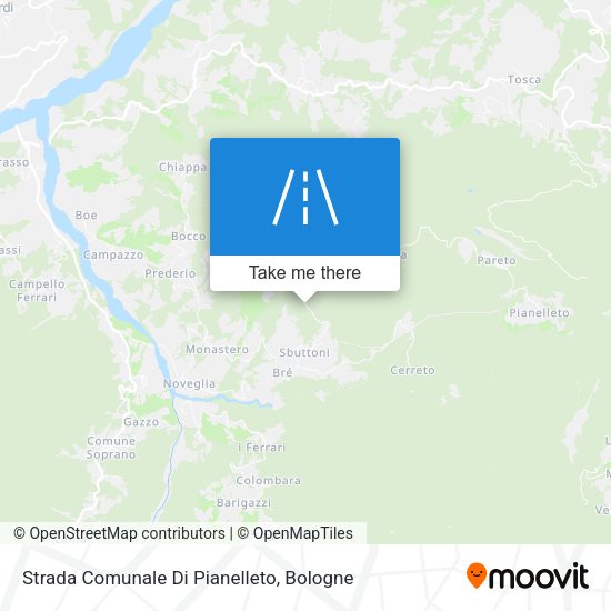 Strada Comunale Di Pianelleto map