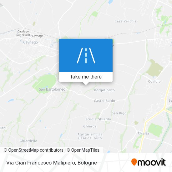 Via Gian Francesco Malipiero map