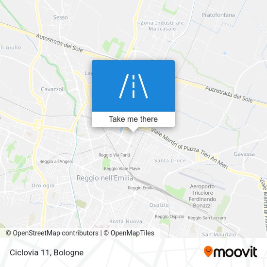 Ciclovia 11 map