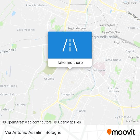 Via Antonio Assalini map