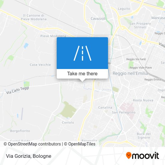 Via Gorizia map