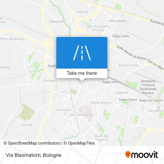 Via Blasmatorti map
