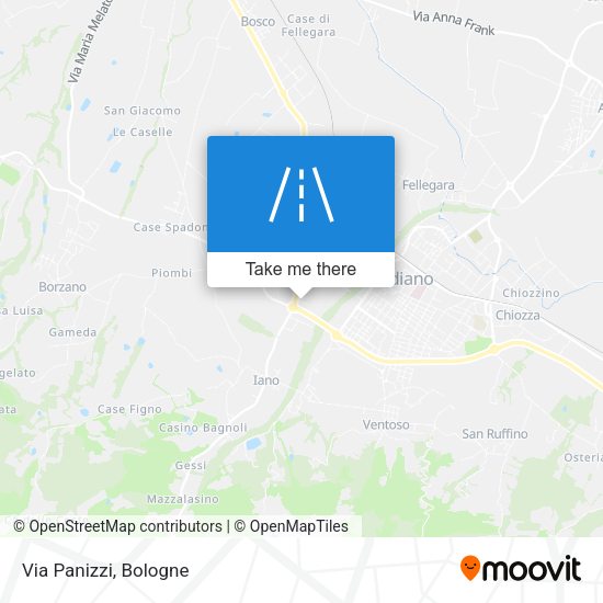 Via Panizzi map