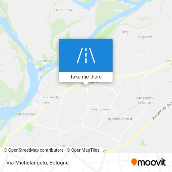 Via Michelangelo map
