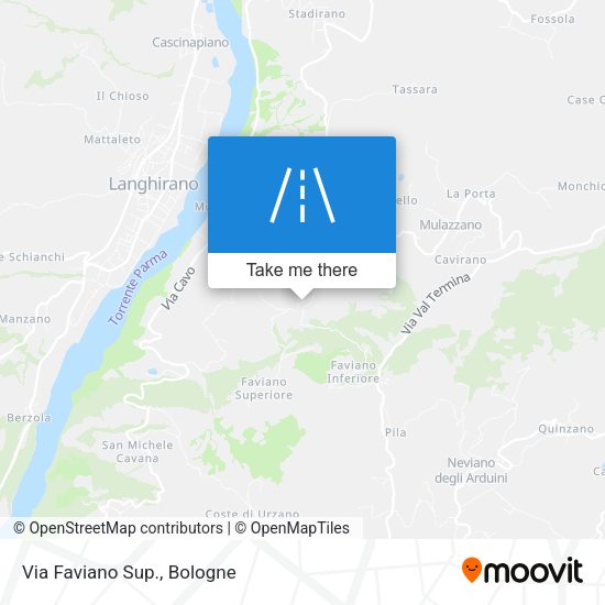 Via Faviano Sup. map