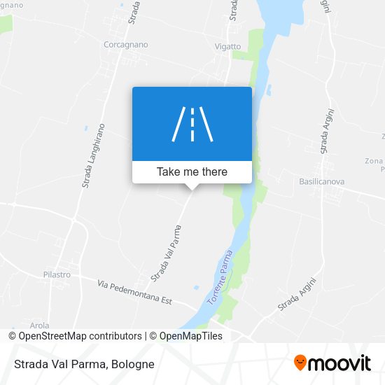 Strada Val Parma map