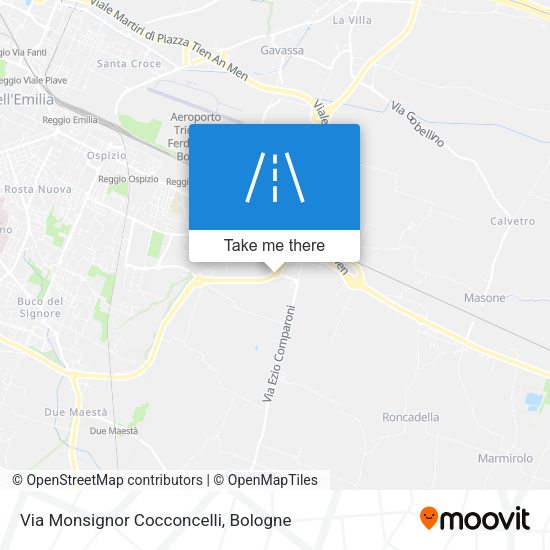 Via Monsignor Cocconcelli map