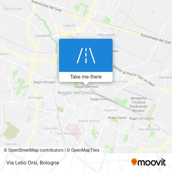 Via Lelio Orsi map