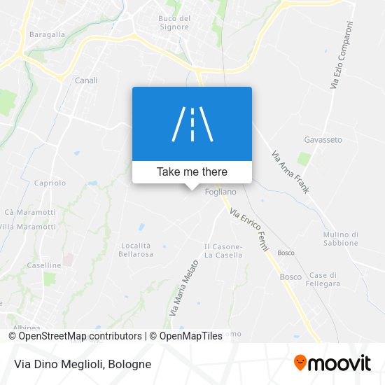 Via Dino Meglioli map