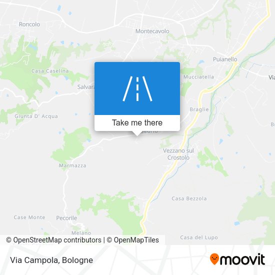 Via Campola map