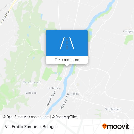 Via Emilio Zampetti map