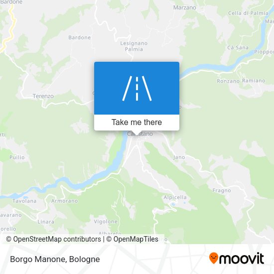 Borgo Manone map