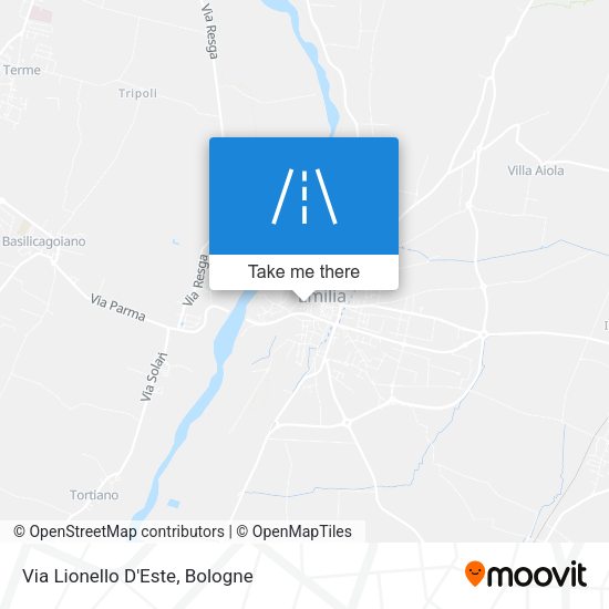 Via Lionello D'Este map