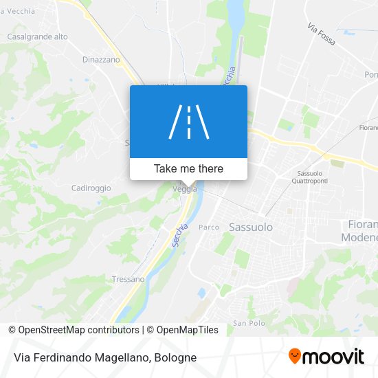 Via Ferdinando Magellano map
