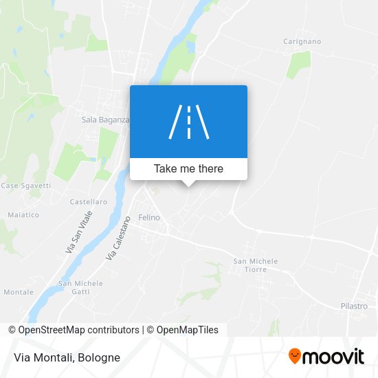Via Montali map