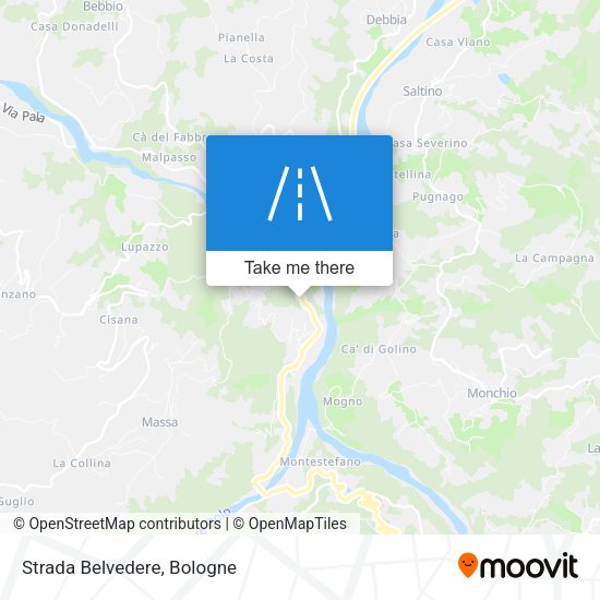 Strada Belvedere map