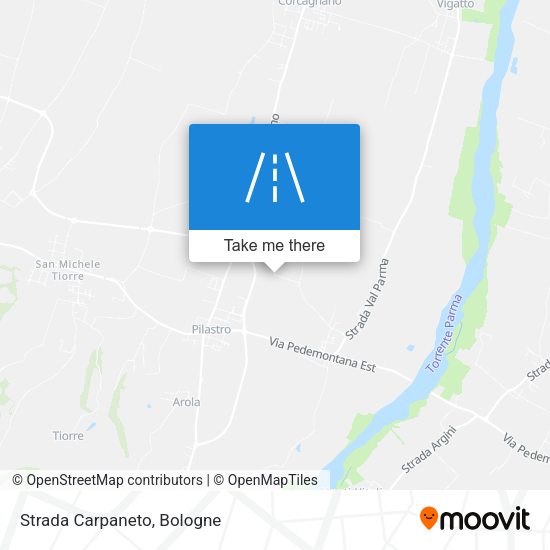Strada Carpaneto map