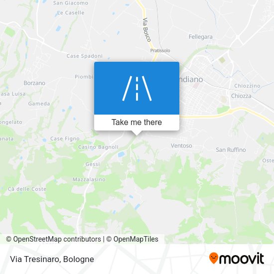 Via Tresinaro map