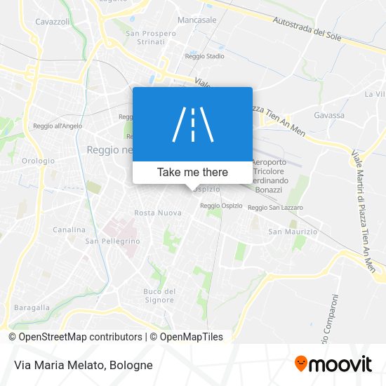 Via Maria Melato map
