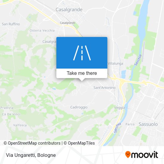 Via Ungaretti map