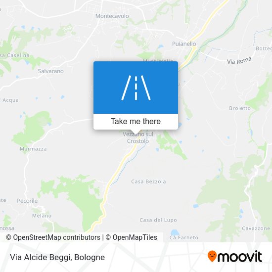 Via Alcide Beggi map