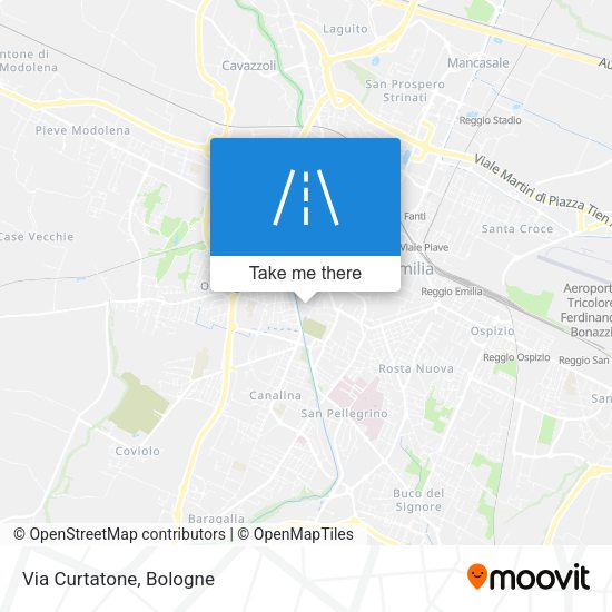 Via Curtatone map