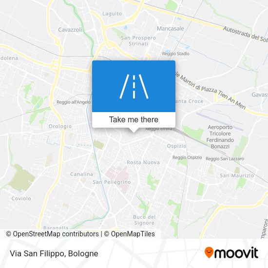 Via San Filippo map