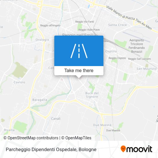 Parcheggio Dipendenti Ospedale map