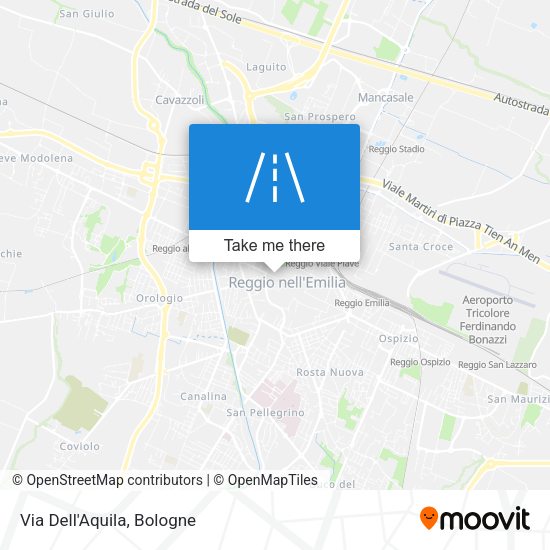 Via Dell'Aquila map