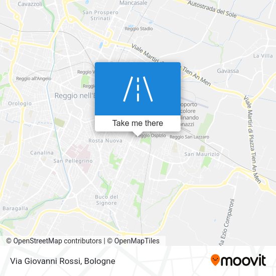 Via Giovanni Rossi map
