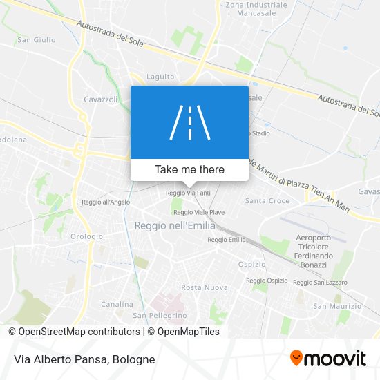 Via Alberto Pansa map