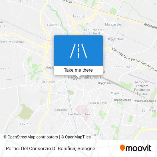 Portici Del Consorzio Di Bonifica map