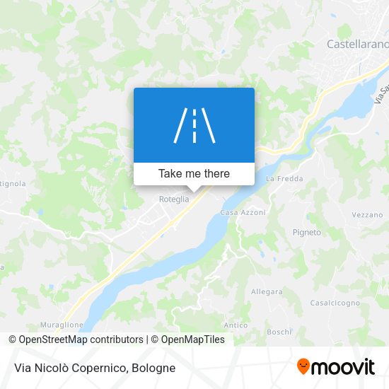 Via Nicolò Copernico map