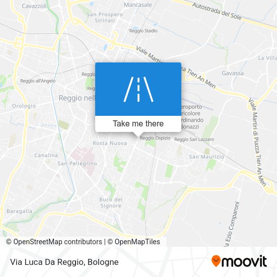 Via Luca Da Reggio map