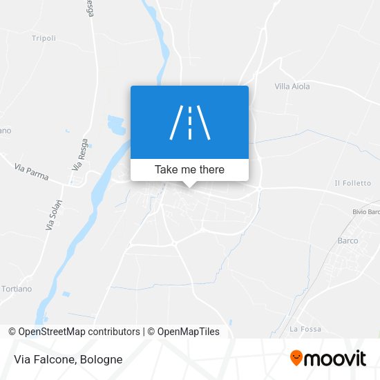 Via Falcone map