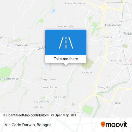 Via Carlo Darwin map