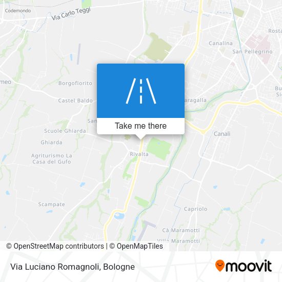 Via Luciano Romagnoli map