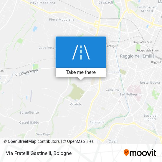 Via Fratelli Gastinelli map