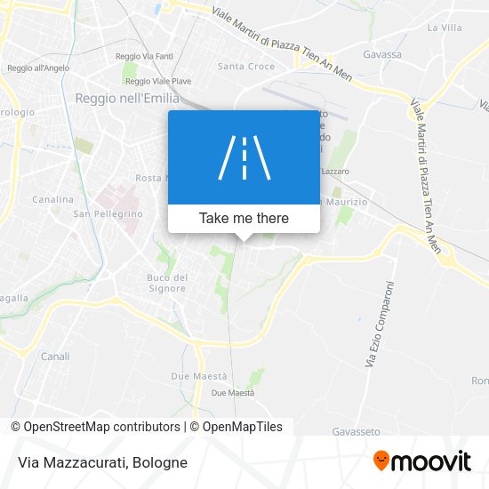 Via Mazzacurati map