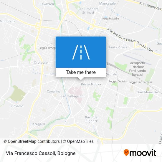 Via Francesco Cassoli map