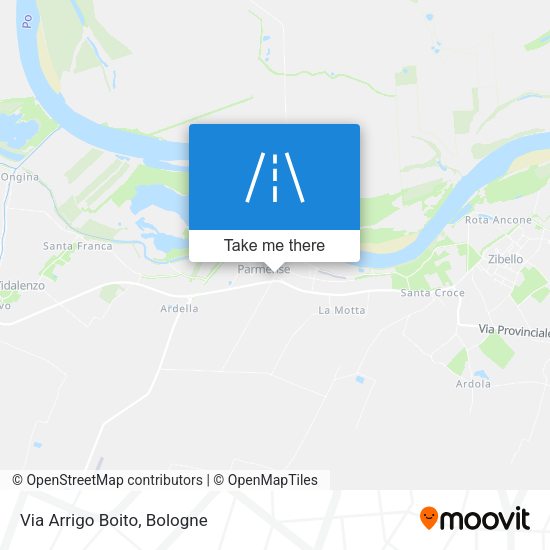 Via Arrigo Boito map