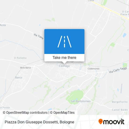 Piazza Don Giuseppe Dossetti map