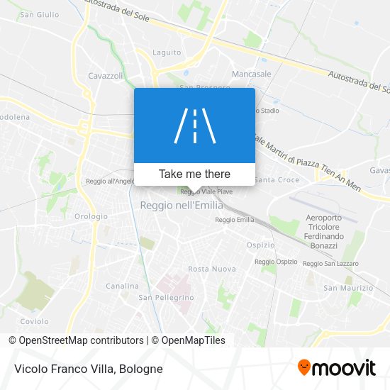 Vicolo Franco Villa map